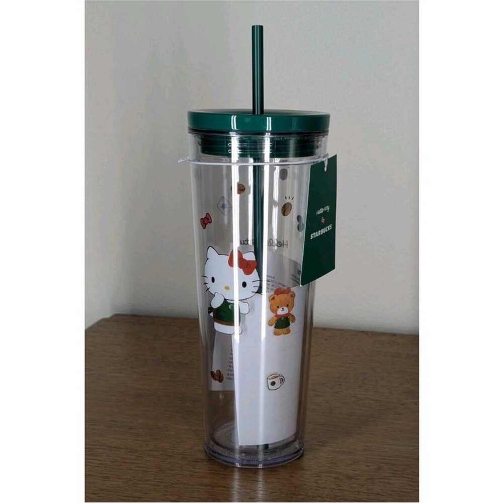 Starbucks Hello Kitty 2025 Limited Edition NWT Set Of 3 Plush Tumbler and Mug - Picture 6 of 6